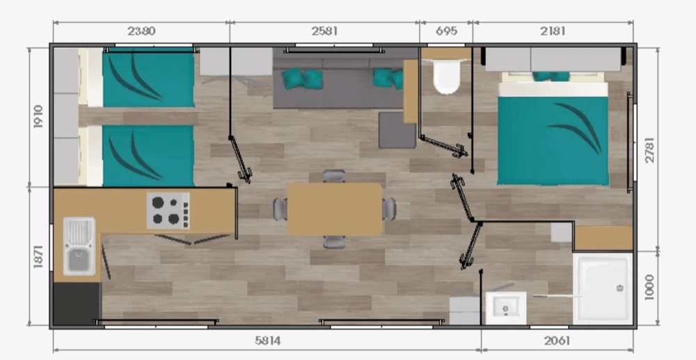 Mobil home Louisiane Grand Large 2 2023