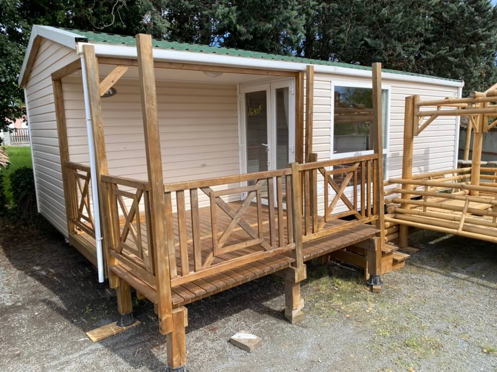 Mobil home avec terrasse