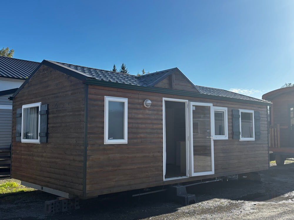 Chalet bois mobil home tout electrique double isolation tout électrique