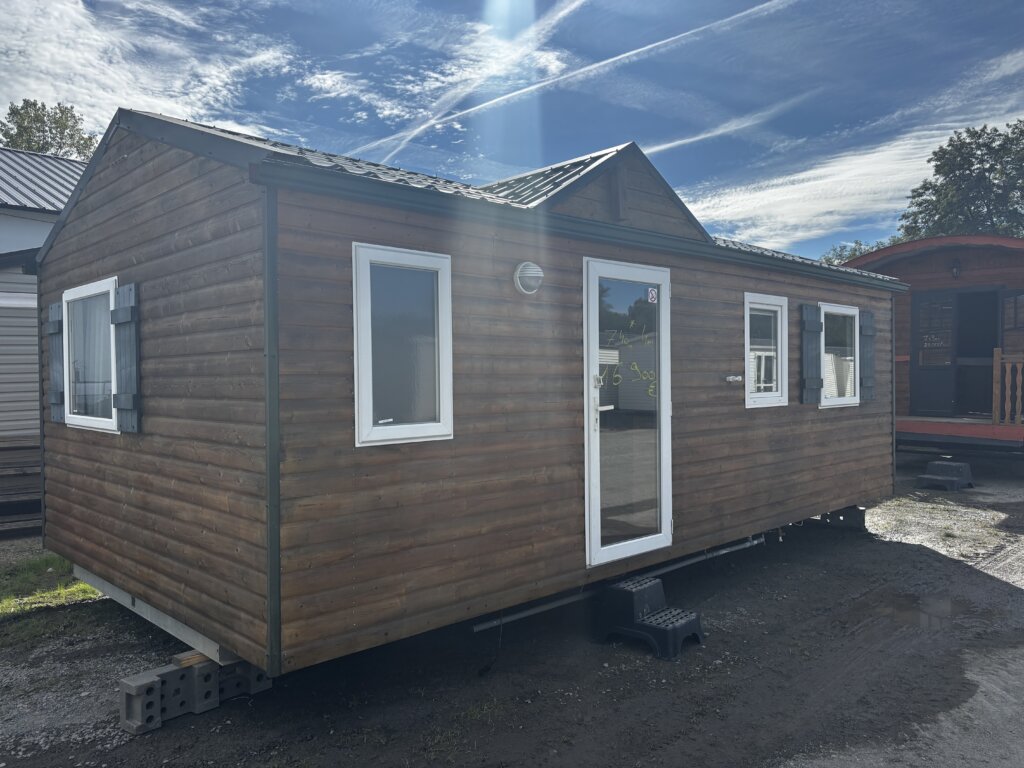chalet mobil home bois