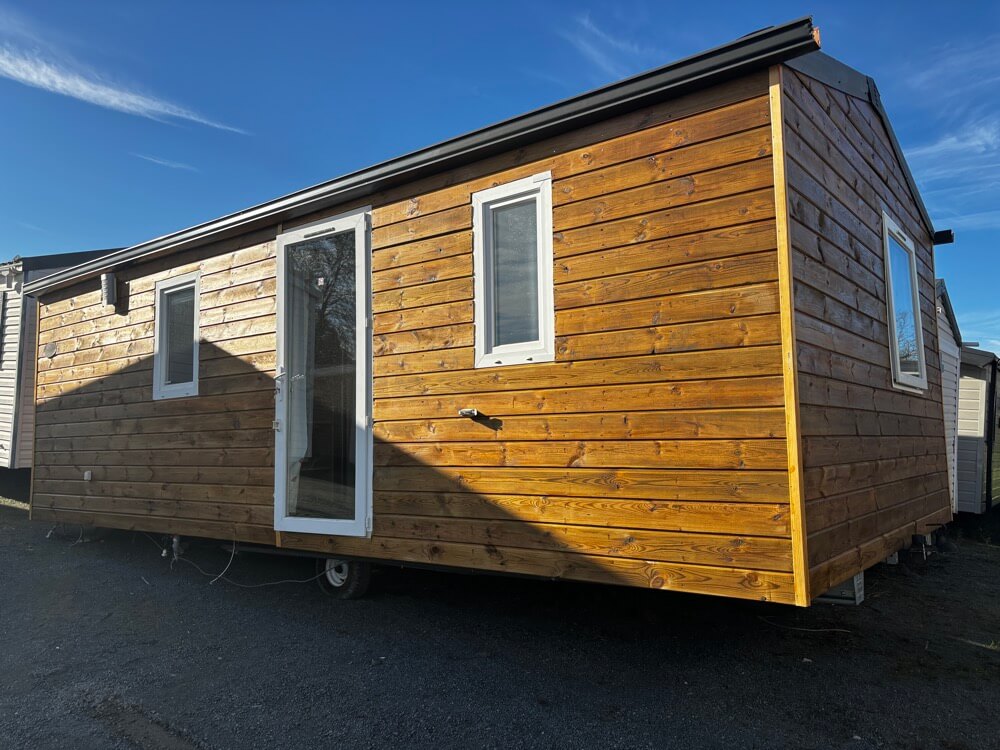 mobil home occasion en bois deux chambre