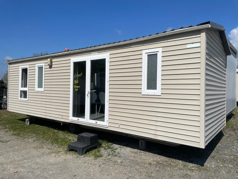 mobile home d'occasion sunroller 2 chambre lumineux isolation 4 saison double vitrage panneau sawdich