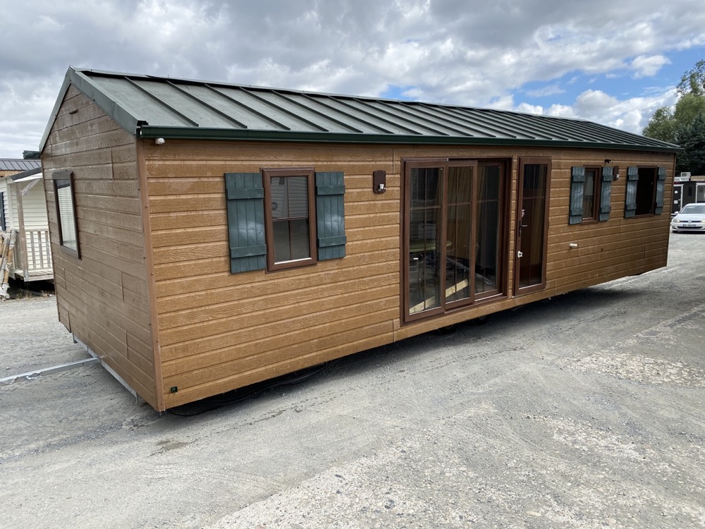 mobil home d'occasion bois chalet tiny house tout electrique recente