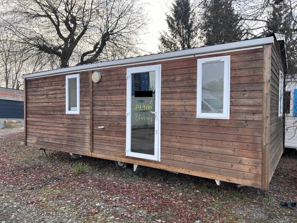 chalet en bois tiny house 2 chambre mobil home isole d'occasion