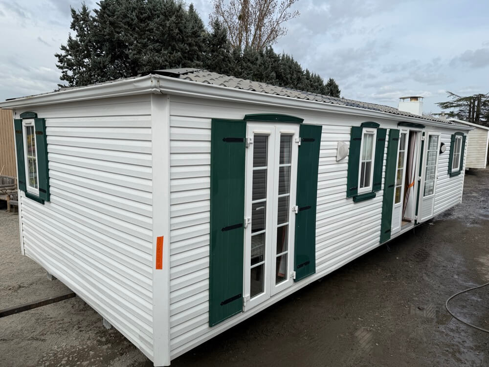 grand mobil home d'occasion 3 chambre isolé