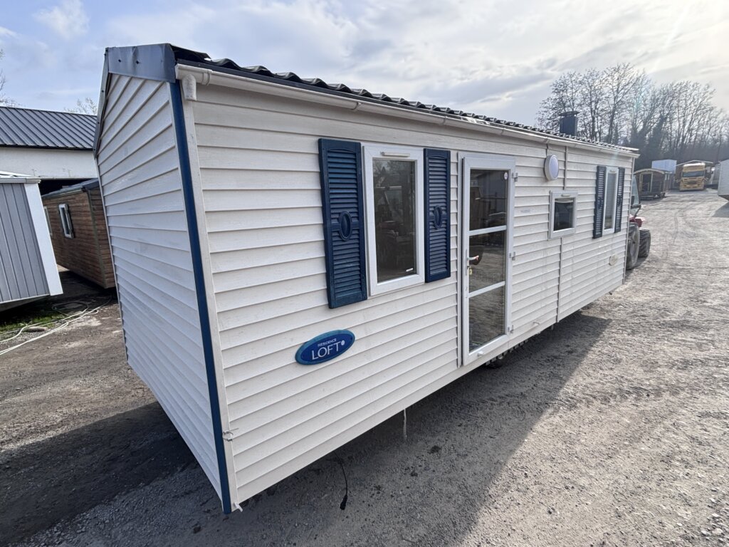 mobil home d'occasion 3m de large 2 chambre isolé