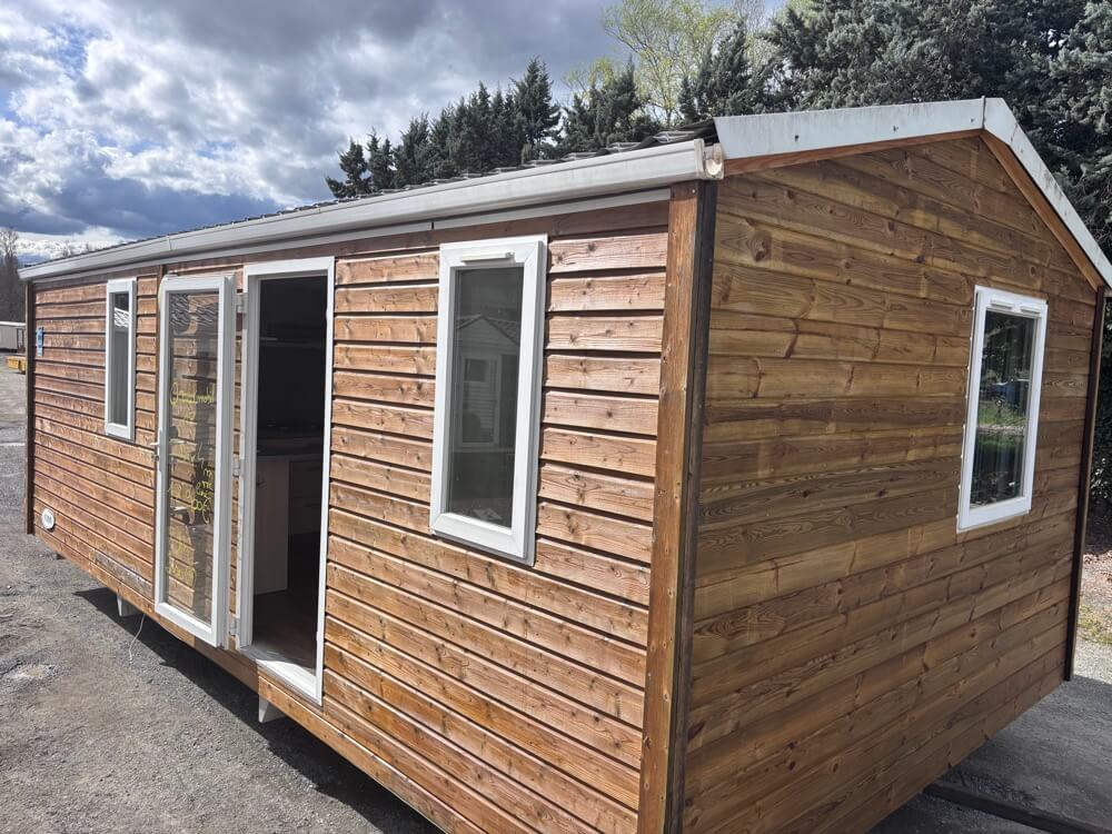mobil home d'occasion bois chalet tiny house