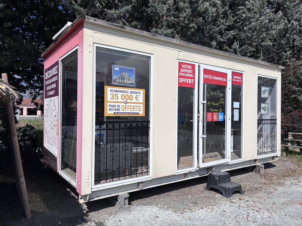 bureau mobil mobil home occasion 3m de large vide